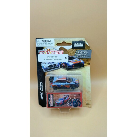 Majorette Hyundai i20 WRC Car Metal Thierry Neuville Blue Shell Limited Edition - Picture 1 of 6
